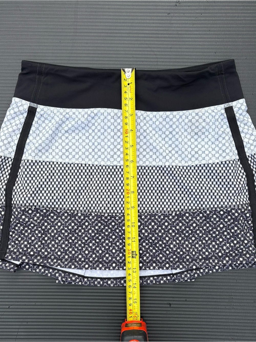 Lululemon Pace Rival Skirt II Black and White Tiered Dotted Skirt - Picture 5 of 7